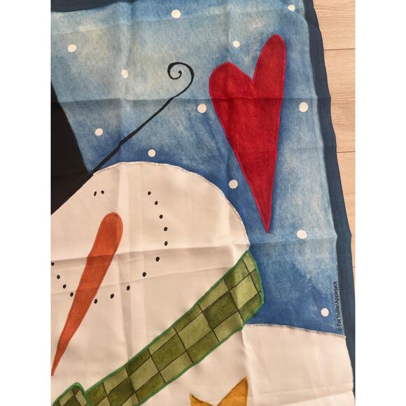 Vintage Outdoor Porch Flag Winter Holiday Christmas Frosty the Snowman JL - Picture 3 of 9